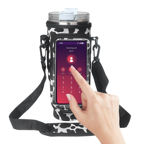 40oz Cup Cover Transparent Touch Screen tumbler cover Neoprene kitchen gadgets